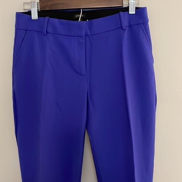 J. Crew Cobalt Cafe Capri in bi stretch wool size 2 - Picture 2 of 3